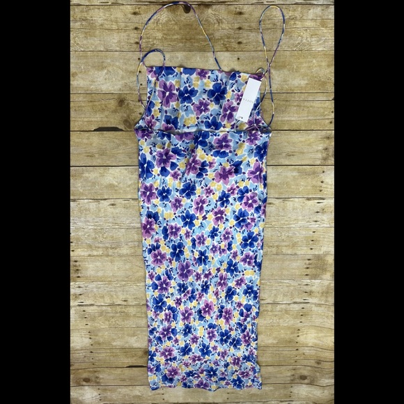 NWT Sofia The Label ISABELLE SLIP DRESS - Violet Blue Floral - Picture 6 of 6